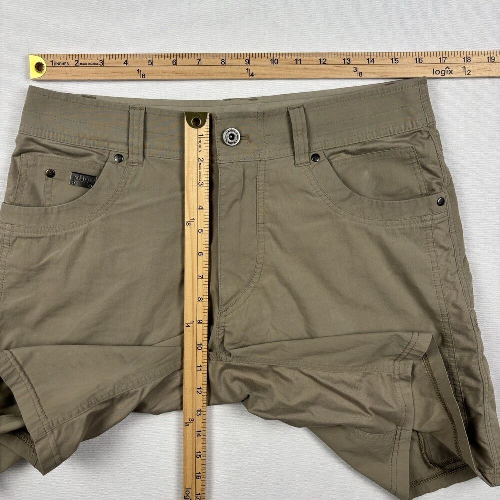 Kuhl Shorts Mens 32 Radikl Dark Khaki Hiking Outdoor Cargo 8" Inseam 5068S - Picture 11 of 12